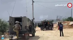 🛑 سربازان صهیونیستی هنگام پوشش خبری درگیری ها، در جبل صبی