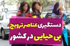 ⭕ ️دستگیری عناصر ترویج بی حیایی در کشور