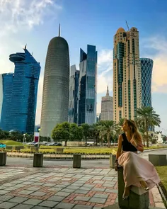 نمایی زیبا از دوحه پایتخت زیبا و مدرن قطر 