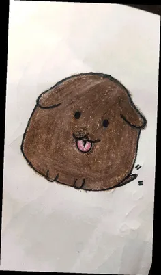 نقاشی سگ کیوت