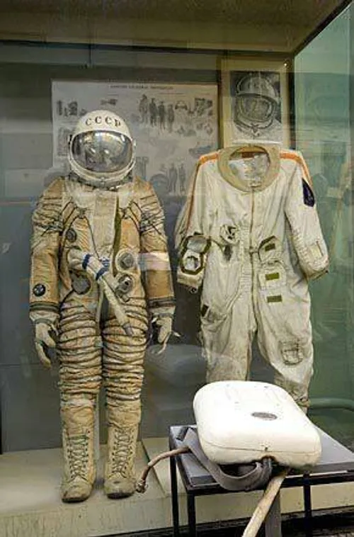 لباس فضانوردی الکسی لئونوف در موزه هوافضای مسکو