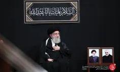 📷 امشب؛ قاب تصاویر شهید سلیمانی و شهید رئیسی در کنار رهبر