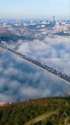 نمایی زیبا از پل بغاز استانبول ترکیه🤩👌👏👏