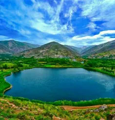 🔴  تصویری زیبا از دریاچه #اوان در نیمه شمالی #الموت دامنه