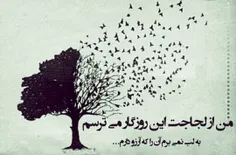 من از لجاجت این روزگار می‌ترسم