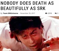 هیچکس نمیتونه به زیبایی #شاهرخ_خان بمیره 😢