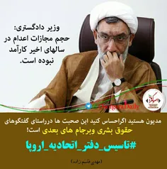 وزیر دادگستری:حجم مجازات اعدام کارآمد نبوده است.