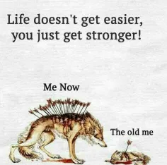زندگی آسون نمیشه، فقط تو قوی تر میشی