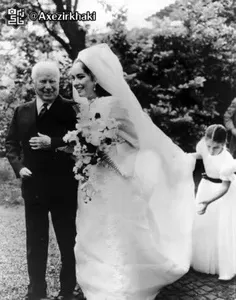 چارلی چاپلین در عروسی دخترش در ۱۹۶۹