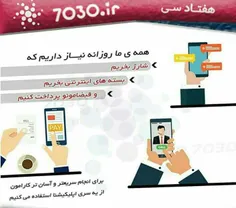 اپلیکیشن 7030 توسط فارغ التحصیلان دانشگاه صنعتی شریف و ام