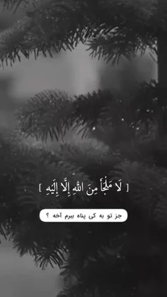 به که پناه برم ؟🍀