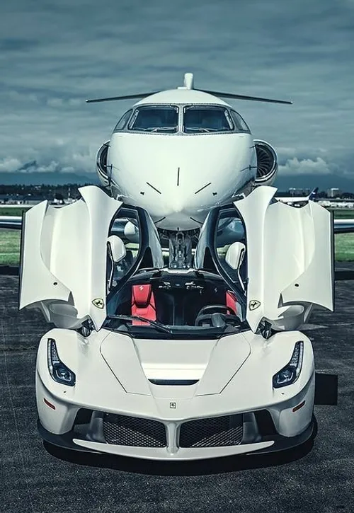 ferrari car luxury airplane ماشین