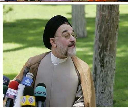 این خاتمی رئیس حزب اصلاحات لیدر فتنه۸۸ از حامیان حسن روحا