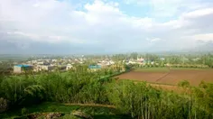 نمایی از روستای شمس آباد در ۱۲ کیلومتری اردبیل راه ارجستا