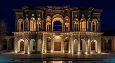 چقدر زیبا و چقدر جذابه شب این باغ شاهزاده ماهان کرمان 