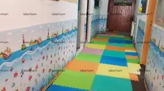 زیباسازی مهدکودک بادیوارپوش طرحدار عروسکی طرح دریا 