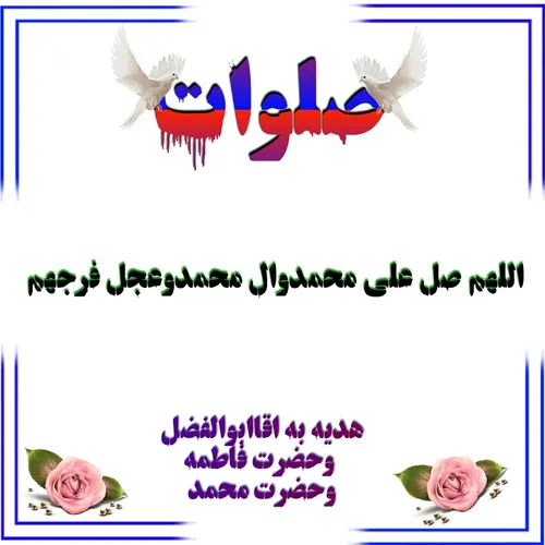 تعداد شاخه گل صلوات