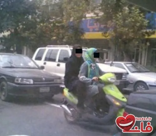 سایت تفریحی فاندل:دو دختر موتورسوار در شهر دزفول دستگیر ش