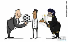 📷  کاریکاتور جوییش پرس: شابات (شنبه) در مقابل فوتبال!