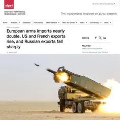 🔴 عربستان و قطر دومین و سومین خریداران بزرگ تسلیحات جهان