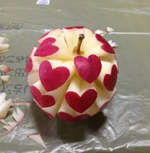خلاقیت هنر خوراکی سیب