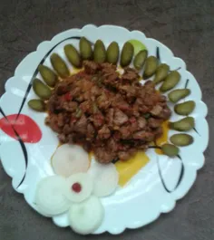 خوراک دل آذربایجانی  