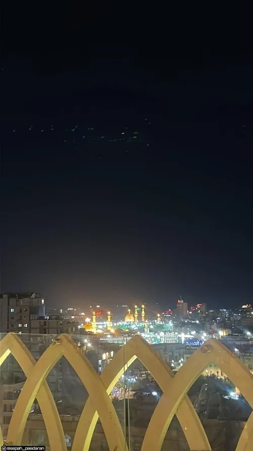 اولین تصاویر گروهی از پهپادها بر فراز آسمان عراق مشاهده ش