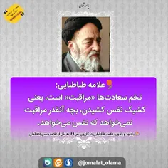 🌷 #علامه_طباطبایی: