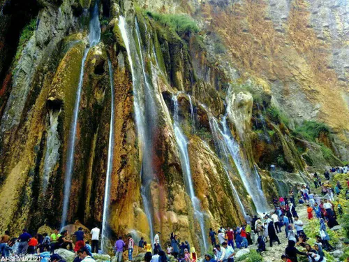 بلندترین آبشار چشمه ای جهان در ایران