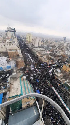 🌹تصاویر هوایی از راهپیمایی با شکوه 22 بهمن1401 مشهد مقدس....🌹