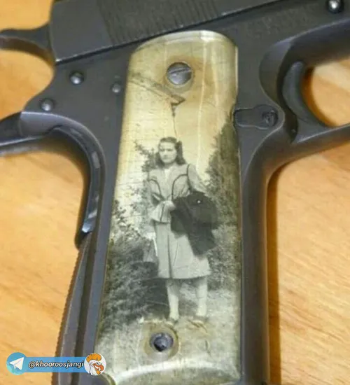 اسلحه متعلق به یک سرباز جنگ جهانی دوم