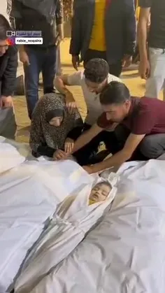 وداع جانسوز مادر و فرزند، #غزه