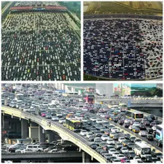 بزرگترین ترافیک دنیا در چین بوده که طول آن ۲۶۰ کیلومتر بو