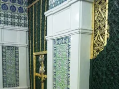 درب خانه حضرت زهرا در مسجدالنبی مدينه .