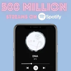 آهنگ DNA به بیش از 500 میلیون استریم در اسپاتیفای رسید ای
