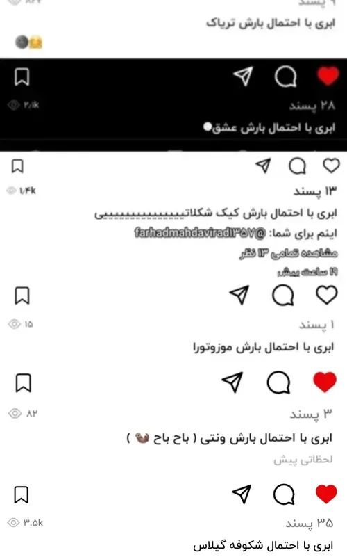 ابری با احتمال بارش ابهتش