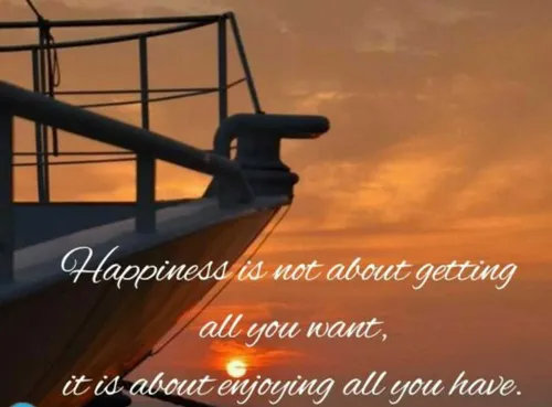 Happiness is not about getting