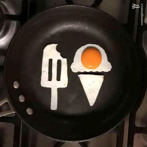 هنرنمایی با تخم مرغ 😍😋🍳