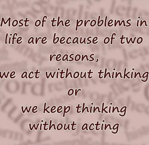بزرگترین مشکلات زندگی ما دو علته: