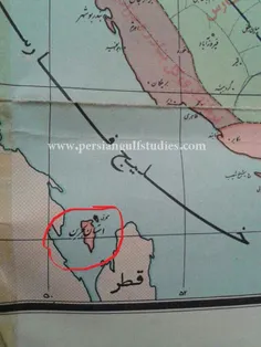 استان #بحرین.... نقشه #ایران 1340