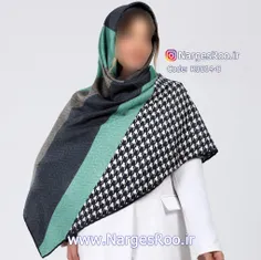 روسری کشمیر - دور دست دوز - در 8 ترکیب رنگ شیک و خاص