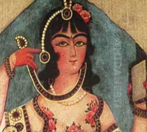 آرایش زنان درایران باستان بر7خط بوده است و منظور از " 7 ق