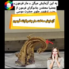 آزمایش ساخت مارجادوگرانه فرعون  😱