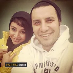 جواد عزتی و همسرش...