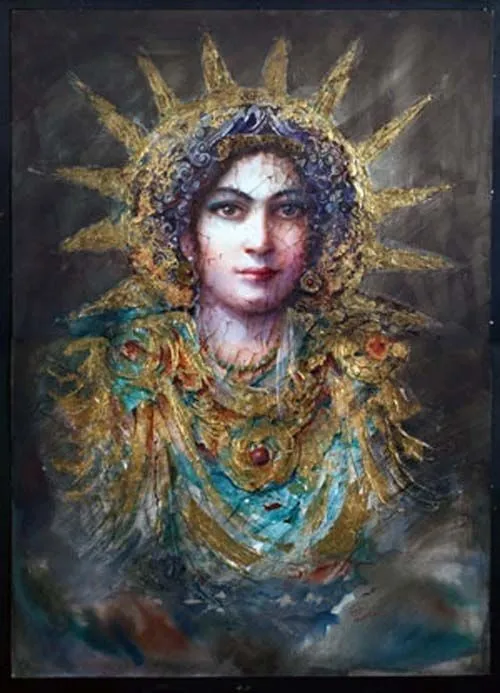 میترا(مهر) آناهیتا(الهه باروری) میترا(الهه خورشید)را در غ