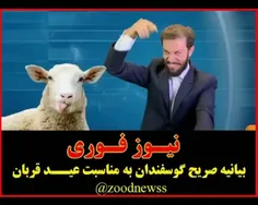 #کلیپ به مناسبت عید سعید قربان گوسفندان بیانیه دادن 😀😀😀😀