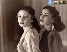 اشرف پهلوی در کنار فوزیه همسر اول محمدر ضا شاه