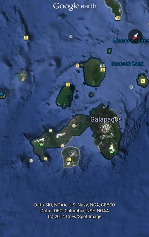 جزایر گالاپاگوس در اکوادر این جزایر توسط آتشفشان ساخته شد