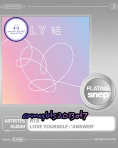 طبق اخبار رسمی منتشر شده : آلبوم Love Yourself: Answer گر