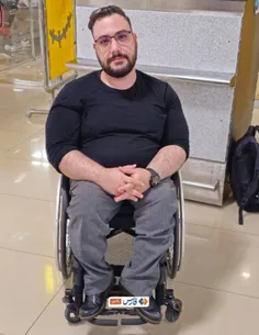 🔶 روح الله رستمی قهرمان جهان و پارالمپیک را در فرودگاه دی